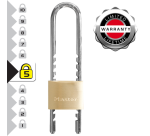 Hangslot MasterLock verstelbaar messing 50mm