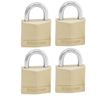 Cadenas Master Lock 4 verrouillage égal laiton 30mm 4 pièces