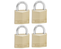 Cadenas Master Lock 4 verrouillage égal laiton 30mm 4 pièces