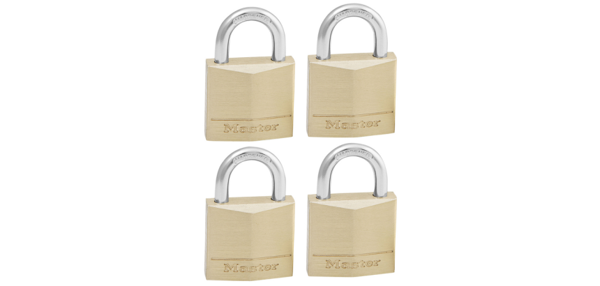 Cadenas Master Lock 4 verrouillage égal laiton 30mm 4 pièces