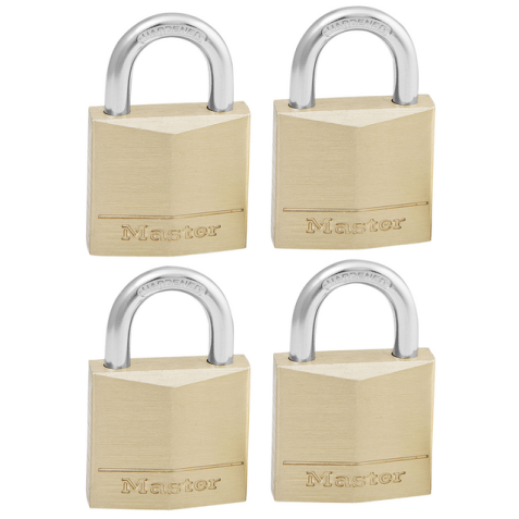 Cadenas Master Lock 4 verrouillage égal laiton 30mm