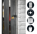 Cadenas Master Lock 4 verrouillage égal laiton 50mm 4 pièces