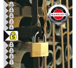 Hangslot MasterLock 4 gelijksluitend messing 40mm 4 stuks