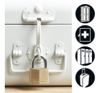 Hangslot MasterLock 4 gelijksluitend messing 40mm 4 stuks