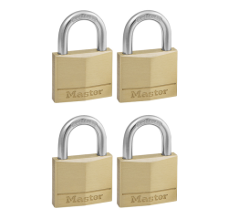 Cadenas Master Lock 4 verrouillage égal laiton 40mm 4 pièces