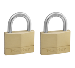 Master Lock Padlock 2 keyed alike brass 50mm 2 pieces
