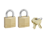 Cadenas Master Lock 2 verrouillage égal laiton 20mm 2 pièces