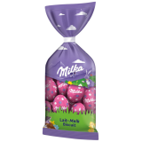 Oeufs de Pâques en chocolat Milka lait biscuit sachet 12/13 pièces