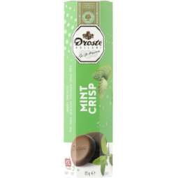 Chocolade Droste pastilles puur mint crisp 85gr