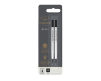 Recharge roller Parker Quink Medium noir blister 2 pièces