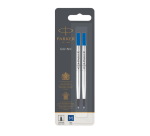 Recharge roller Parker Quink Medium bleu blister 2 pièces