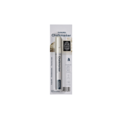 Marqueur craie Europel 6mm blanc blister 1 pièce