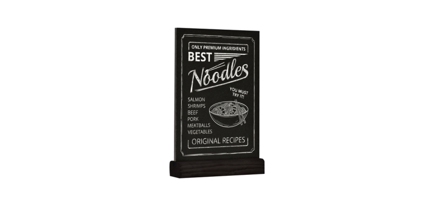 Slate table display, A5 portrait