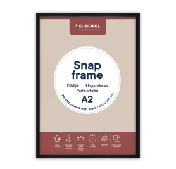 Cadre clipsable Europel A2 25mm noir mat