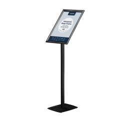 Support info Europel avec cadre clipsable A3 noir