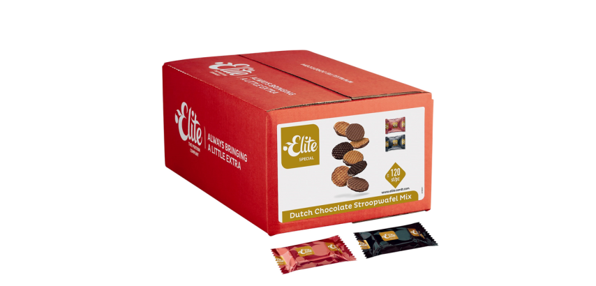 Elite-Kekse Spezial Niederländische Mischung Schokoladen-Stroopwafel 120 Stücke