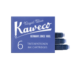 Kaweco royal blue ink cartridge box of 6 pieces