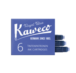 Cartouche d'encre Kaweco bleu roi boîte 6 pièces