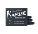 Kaweco black ink cartridge box of 6 pieces