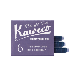 Cartouche d'encre Kaweco bleu-noir boîte 6 pièces