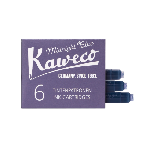 Inktpatroon Kaweco blauwzwart doosje à 6 stuks