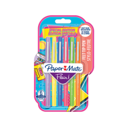 Fineliner Paper Mate Flair Retro Medium assorti blister 6 pièces