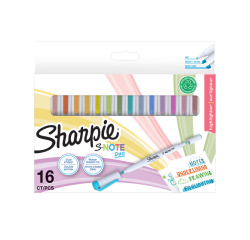Markeerstift Sharpie S-note Duo assorti blister à 16 stuks