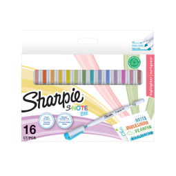 Markeerstift Sharpie S-note Duo assorti blister à 16 stuks