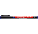 Viltstift edding 143 schuin 1-3mm blauw
