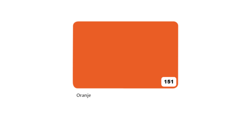 Carton bricolage Folia 48x68cm 380g n° 151 orange