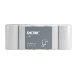 Papier toilette Katrin Plus 4 épaisseurs 180 feuilles blanc