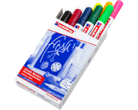 Marqueur craie edding 4095 ogive 2-3mm assorti boîte 10 pièces