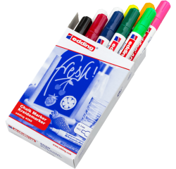 Marqueur craie edding 4095 ogive 2-3mm assorti boîte 10 pièces