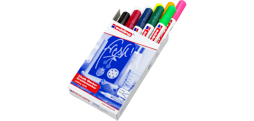 Krijtstift edding 4095 rond 2-3mm assorti doos à 10 stuks