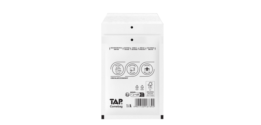 Enveloppe à bulles TAP Comebag n°11 120x175mm blanc 200 pièces