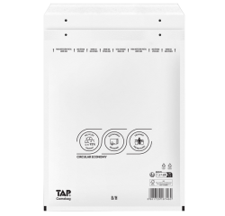 Enveloppe à bulles TAP Comebag nr18 blanc 100 pièces