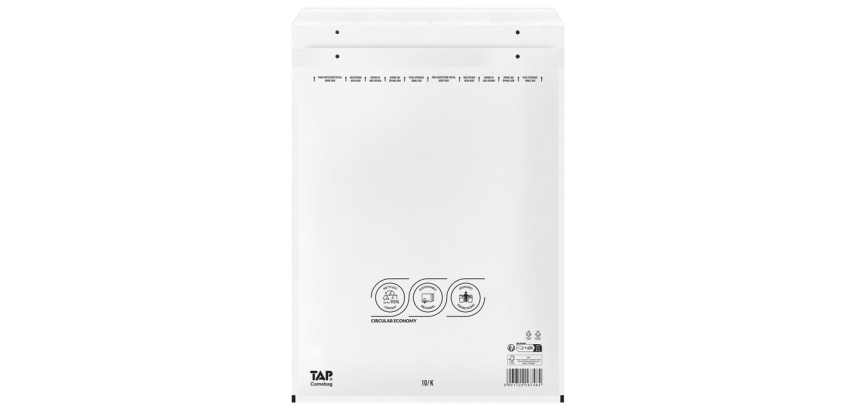 Bubble envelope TAP Comebag No. 20 370x480mm white 100 pieces