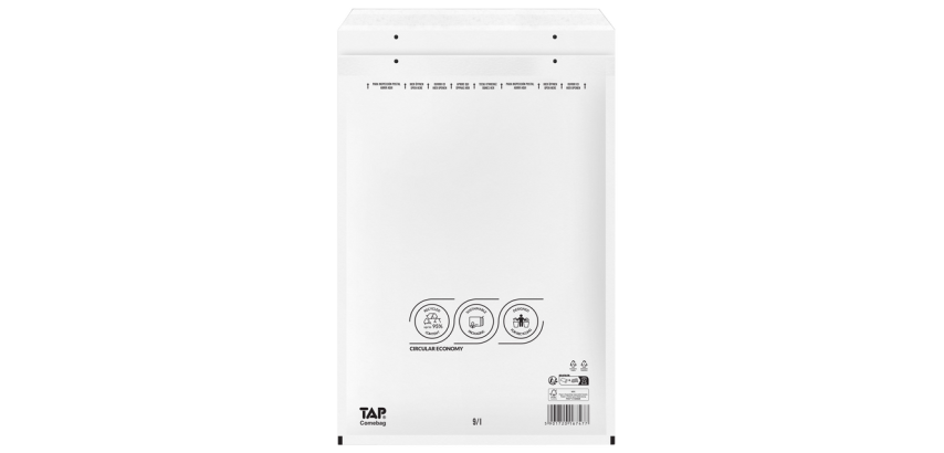 Enveloppe à bulles TAP Combag n°19 320x455mm blanc 100 pièces
