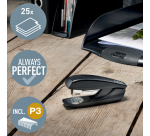 Agrafeuse Leitz NeXXt Recycle petit 25 feuilles noir