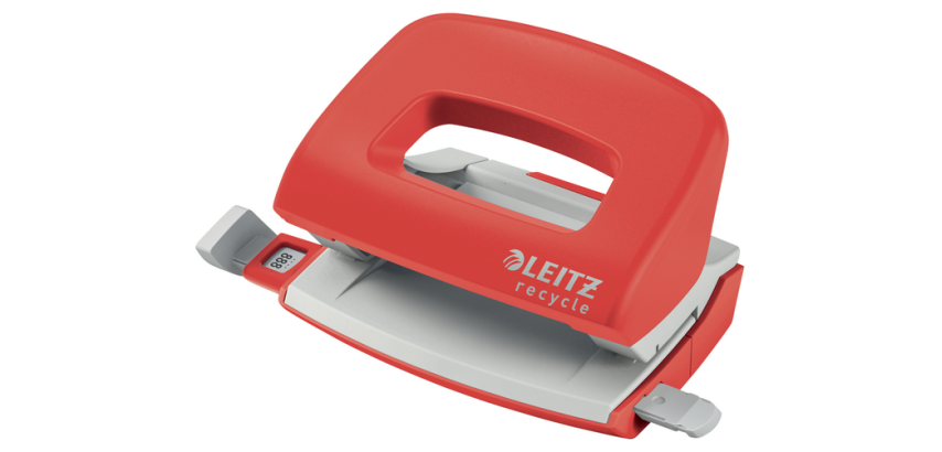 Perforateur Leitz NeXXt Recycle mini 10 feuilles rouge