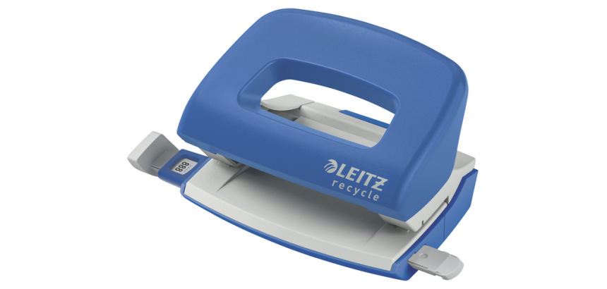 Perforator Leitz Nexxt  Recycle mini 10 vel blauw