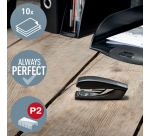 Agrafeuse Leitz NeXXt Recycle mini 10 feuilles noir