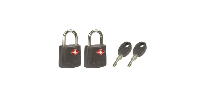 Masterlock Padlock 2 Equal ABS TSA Assorted 30mm 2 Pieces