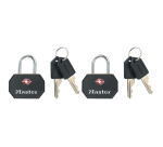 Cadenas Masterlock 2 à verrouillage égal alu TSA noir 30mm 2 pièces