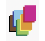 Etalagekarton Folia 1-zijdig 48x68cm 380gr nr926 fluor roze