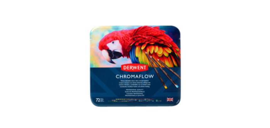 Crayon de couleur Derwent Chromaflow set 72 couleurs