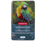 Crayon de couleur Derwent Chromaflow set 12 couleurs