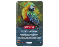 Crayon de couleur Derwent Chromaflow set 12 couleurs