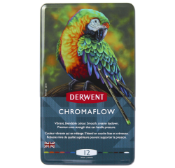Kleurpotloden Derwent Chromaflow set à 12 kleuren