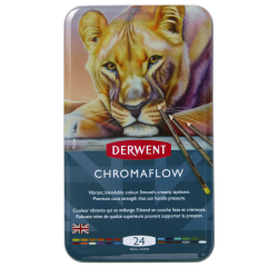 Kleurpotloden Derwent Chromaflow set à 24 kleuren